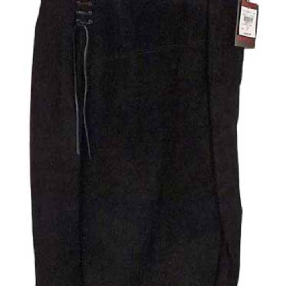 SKIRT, SUEDE, MISSES 10, BLACK, DANIER LEATHER, STRETCH LINING, FRONT TOP SIDE